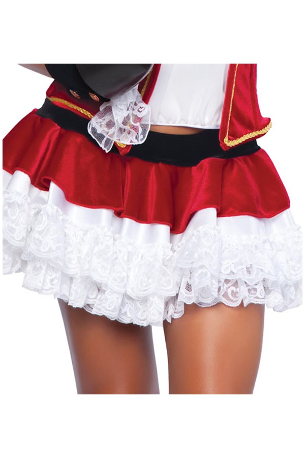 Halloween Costume Sexy Red and White Pirate Costume - Click Image to Close